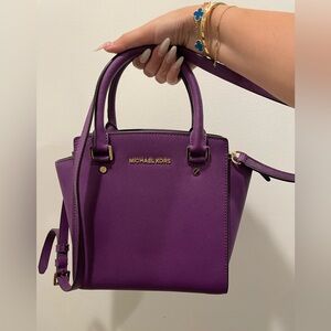 Authentic Michael Kors Purple Crossbody